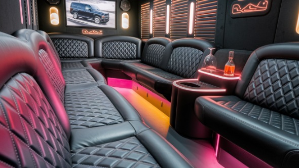 sprinter limo rental interior elgin